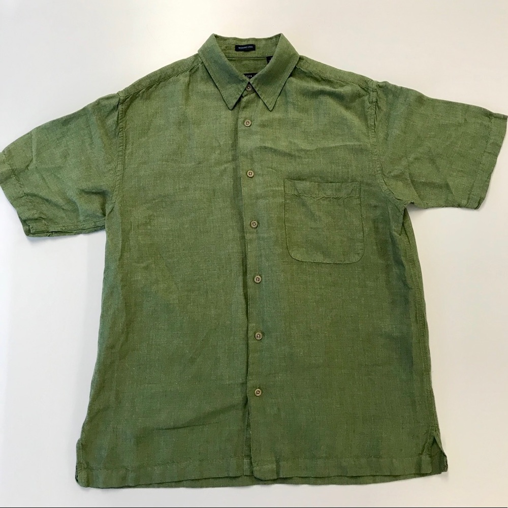 VAN HEUSEN Linen Button Down | Size S